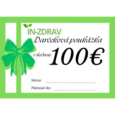 Darčeková poukážka 100€