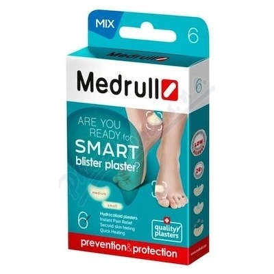 Medrull hydrokoloidní náplast na puchýře SMART 6 ks
