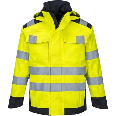 Portwest Bunda Modaflame Rain Multi Norm Arc MV70 reflexní žltá/navy