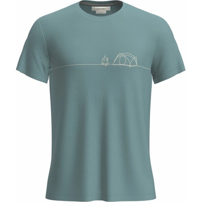 Icebreaker Men Merino Core SS Tee Single Line Camp Blue Ash