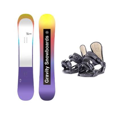 Gravity Thunder Jr juniorský snowboard + Beany Junior vázání - 130 cm + XS - EU 32-35