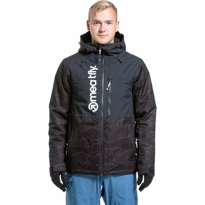 Meatfly Manifold Mens SNB and Ski Jacket Morph Black S Ски яке (MF-23000455-S)