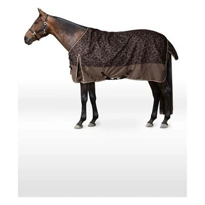 Horze Nepromokavá deka Glasgow AW 25/26 hnědá s podkovami – Zboží Dáma