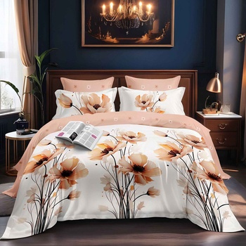 EmonaMall Двулицево спално бельо EmonaMall, 6 части - Модел S19052 (S19052-12000d)