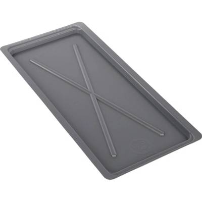 Stříbrná široká odkapávací tacka do sušáku 50 cm 50 × 22,5 cm