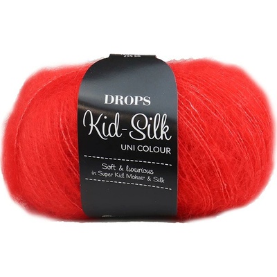 Drops Kid-Silk 61 zářivá červená