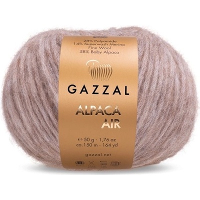 Příze Alpaca Air 73 světle hnědá melange