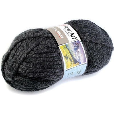 Yarn Art příze Alpine Maxi 664 antracitová