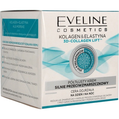 Eveline Cosmetics Nature Line Collagen & Elastín denný a nočný krém 50 ml