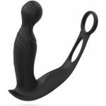 Boss of Toys Crushious Flamma Black - Vibrating Prostate Model with Dual Rings 16 cm