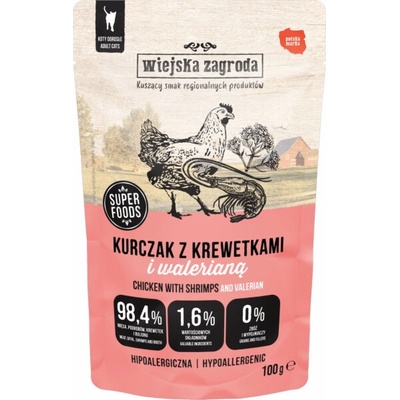 Wiejska Zagroda Kuře s krevetami a kozlíkem lékařským 100 g