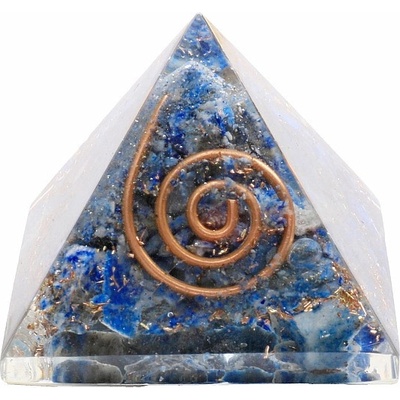 Nefertitis Orgonit pyramida s lapisem lazuli NF4669 - cca 4 x 4 cm