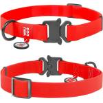 COLLAR Обезопасен нашийник wau dog водоустойчив - червен 24-40 см / 20 мм