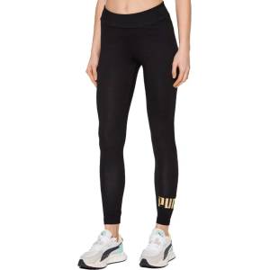 PUMA Essentials+ Metallic Logo Leggings Black - magazinko