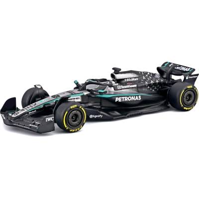 Bburago Метална количка Bburago - Mercedes-AMG Petronas F1 W16, #63 George Russell, 1: 64 (18-58002-R)