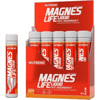 Nutrend MagnesLIFE ampule pomeranč 10 x 25 ml