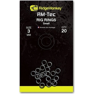 RidgeMonkey Krúžok RM-Tec Rig Rings Small 3 mm 20 ks