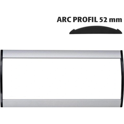 A-Z Reklama CZ Orientační nástěnná tabulka 52 × 150 mm - Arc Profil – kód UDS520NB15