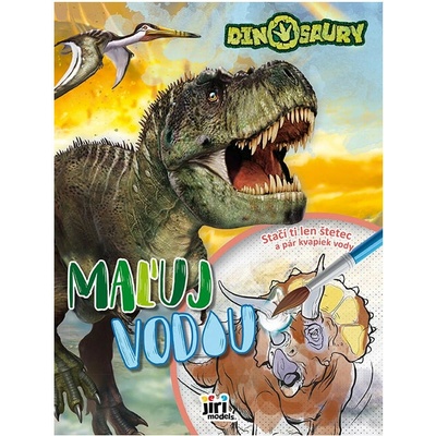 JiriModels Maxi maľuj vodou Dinosaury