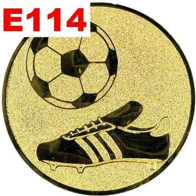 Emblém E114 FOTBAL umístění na sportovní pohár nebo medaili 25 mm – Sleviste.cz
