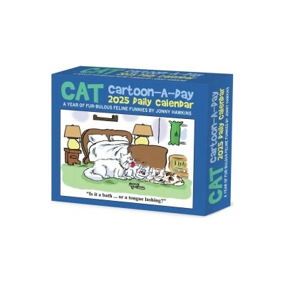 Cat Cartoon-A-Day by Jonny Hawkins 5.4 X 6.2 Box 2026