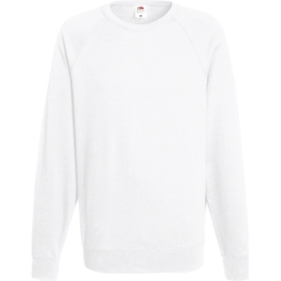 Fruit of the Loom mikina Lightweight Raglan Sweat, raglánová, pánská COT16213800101 white