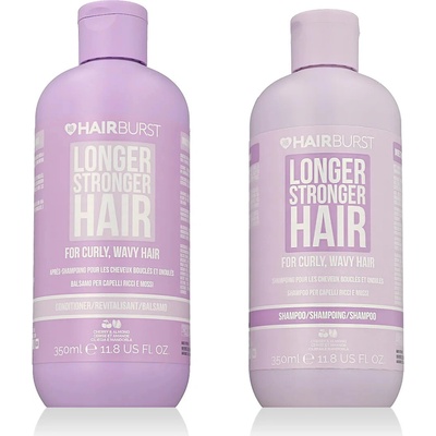 Hairburst Longer Stronger Hair Curly sada na kudrnaté vlasy šampon 350 ml + kondicionér 350 ml