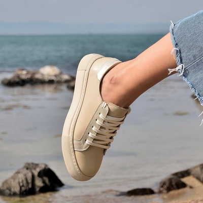 Tinti Shoes Дамски кецове Adel beige