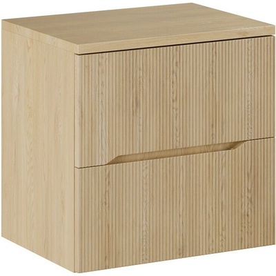 Comad Závesná skrinka pod umývadlo Nordic s doskou 60 cm dub cremona