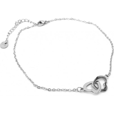 Steel Jewelry Náramek na nohu (kotník) srdce z chirurgické oceli NK220183 – Zboží Dáma