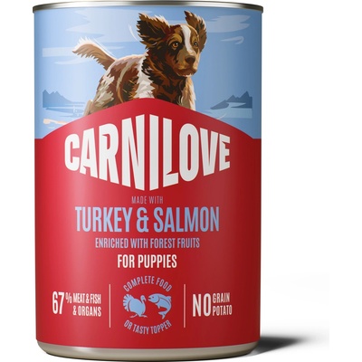 Carnilove Paté Made with Turkey & Salmon for Puppies 400 g