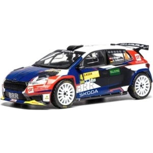 Ixon Модели на автомобили и мотоциклети модел 1/43 IXO Škoda Fabia Rally2 - Lavanttal Rally 2024 #4 Wagne (TRS8338-4021)