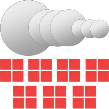 Image 1 of vidaXL Комплект стенни огледала от 7 части, кръгли (245692)