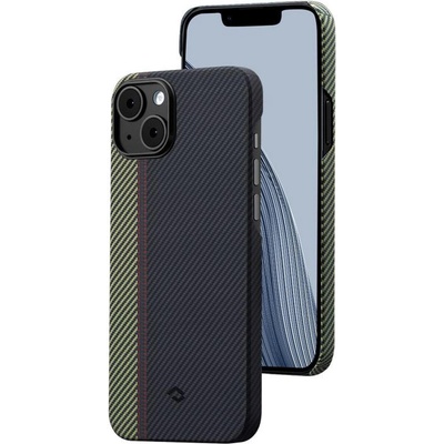 PITAKA Гръб Pitaka Fusion Weaving MagEZ Case 3 за iPhone14 - Черно/зелен (8594184314302)