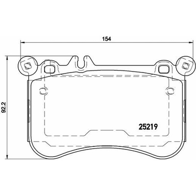 BREMBO Sada brzdových destiček P 50 098
