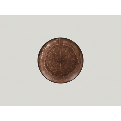 RAK Porcelain Woodart talíř mělký coupe 21 cm tmavě hnědá WDNNPR21OB-12