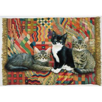 Grafika - Puzzle Christie, Posky and Zelly on a Deco rug - 1 000 piese