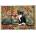 Grafika Art Puzzle - Puzzle Christie, Posky and Zelly on a Deco rug - 1 000 piese