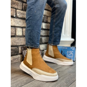 BOA Shoes Мъжки велурени спортни боти ba0150 - Таба #411022 (411022_Крем)