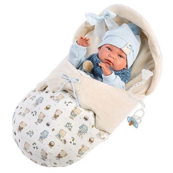 Llorens Кукла Llorens - Нико, Със спален чувал, 40 см (ll73885) (ll73885)