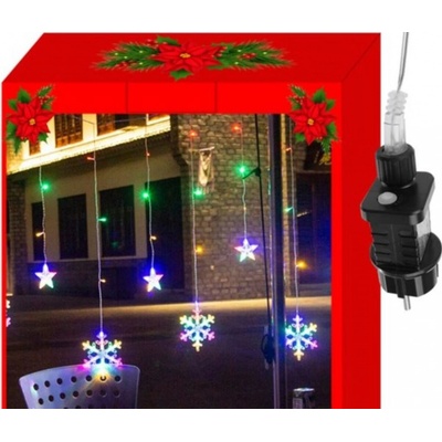 ISO 11323 Světelný závěs hvězdy 138 LED 31V multicolor