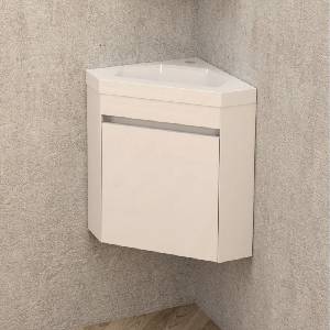 Interceramic Ъглов шкаф за баня КСАНТАНА 3939, бял (3939)
