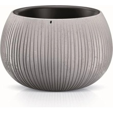 Prosperplast Kvetináč plastový, 37cm, BETON BOWL, sivý