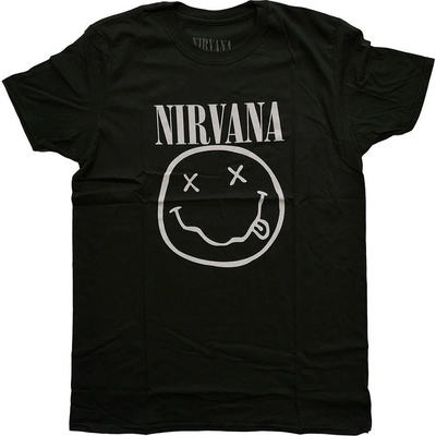 Nirvana tričko White Smiley zelené