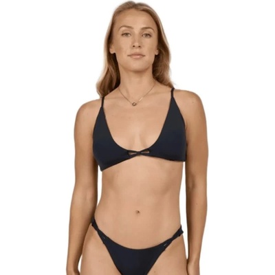 SALTY CREW Seafarer solids tall tri bikini top - Blue (Bold Blue)