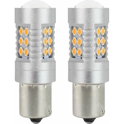 Žárovky LED CANBUS 3030 24SMD 1156 BAU15S PY21W Amber 12V/24V, AMiO 02580 – Hledejceny.cz