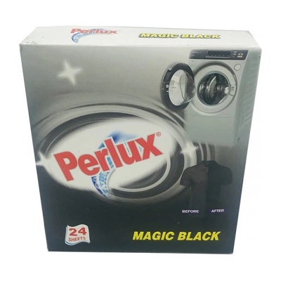 Perlux Magic Black obrúsky na bielu bielizeň a biele oživenie 24 ks