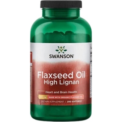 Swanson Flaxseed Oil High Lignan [200 Гел капсули]