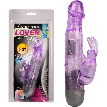 Вибратор тип заек, двойна стимулация, 16, 7см. - Rabbit Vibrator Purple (D-219208)
