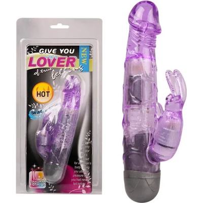 Вибратор тип заек, двойна стимулация, 16, 7см. - Rabbit Vibrator Purple (D-219208)